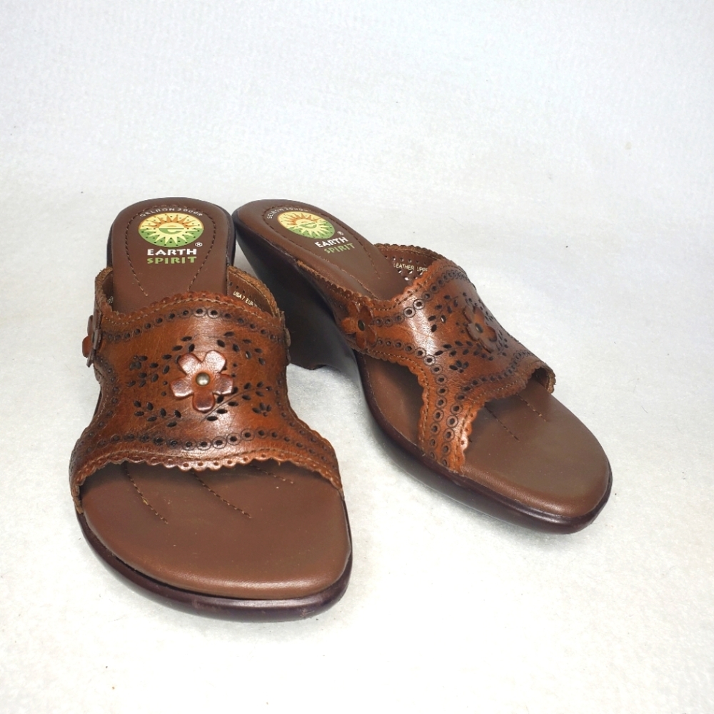 Earth Spirit Lilac Brown Size 7 Sandals